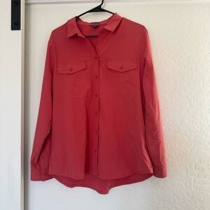 Eddie Bauer Women’s Departure Long Sleeve Shirt Collared Button Down Outdoor Upf